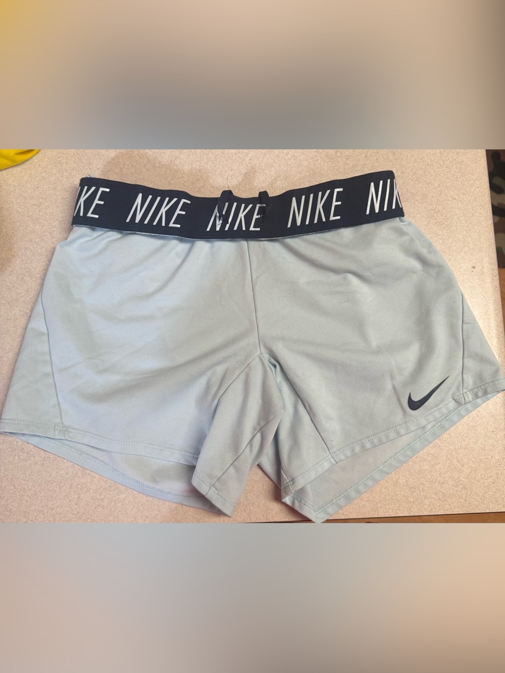 Nike Women's Light Gray Performance Shorts